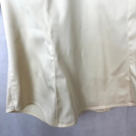 Van Heusen Women's Cream Short Sleeve Blouse - Picture 6 of 7